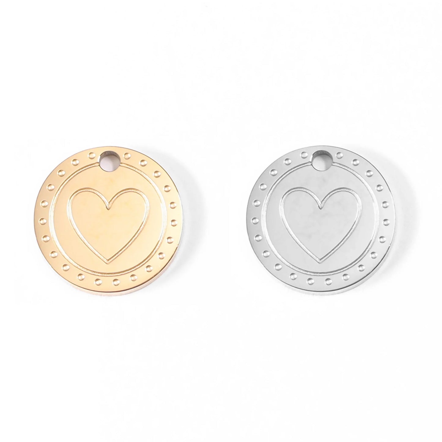 Circle Heart Charm