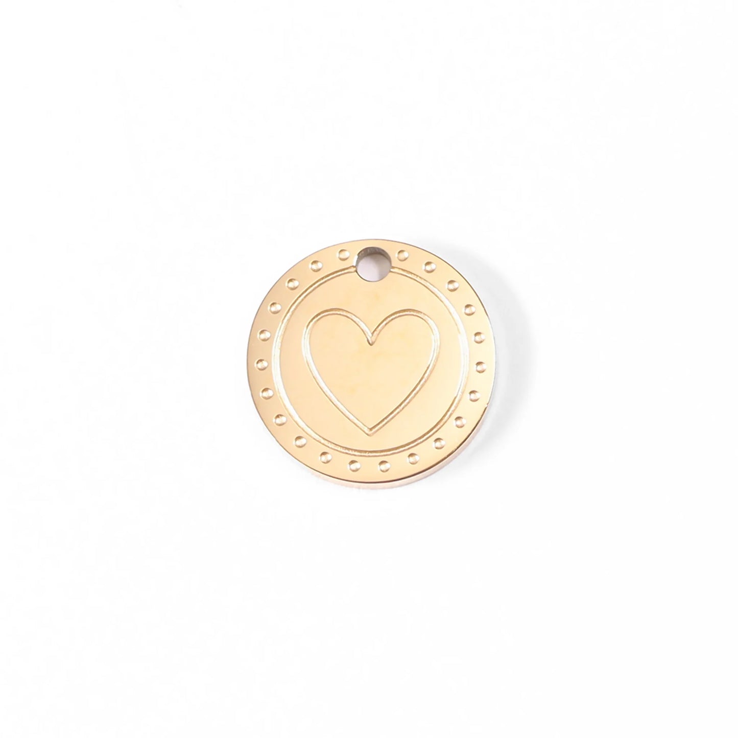 Circle Heart Charm