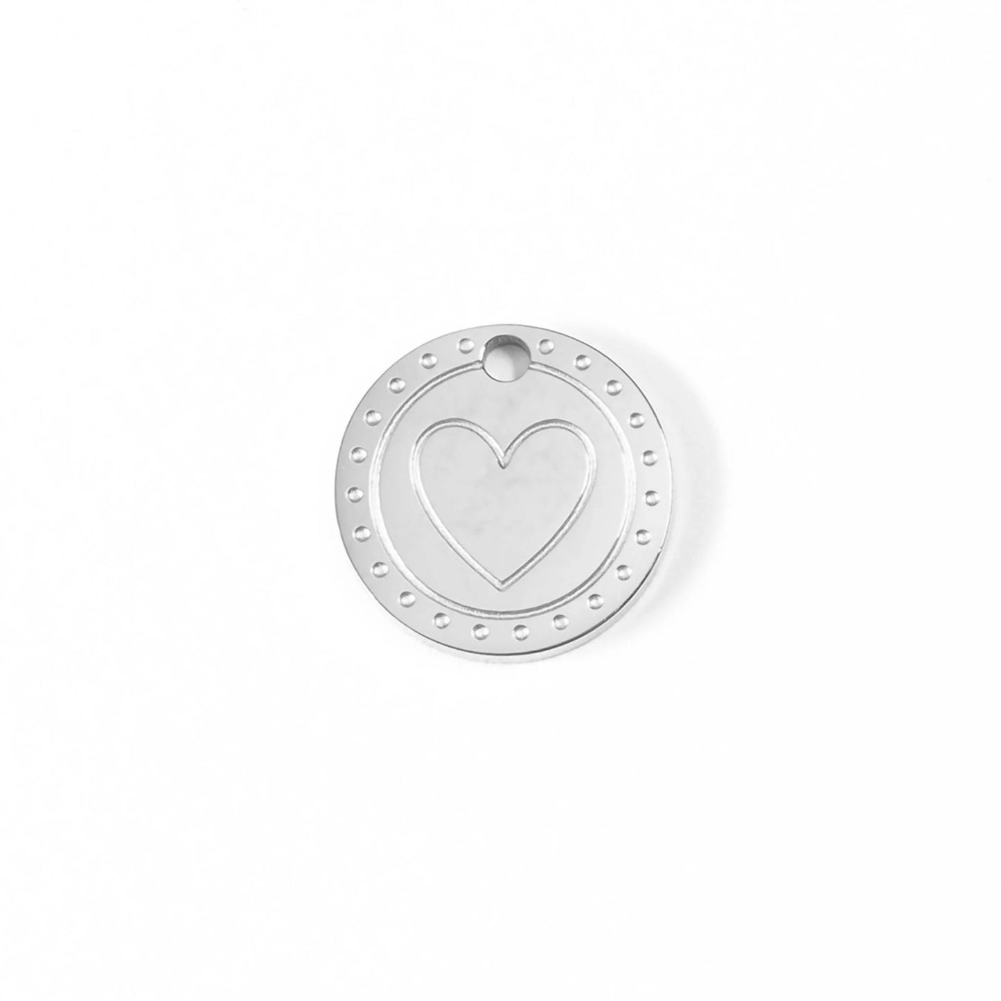 Circle Heart Charm