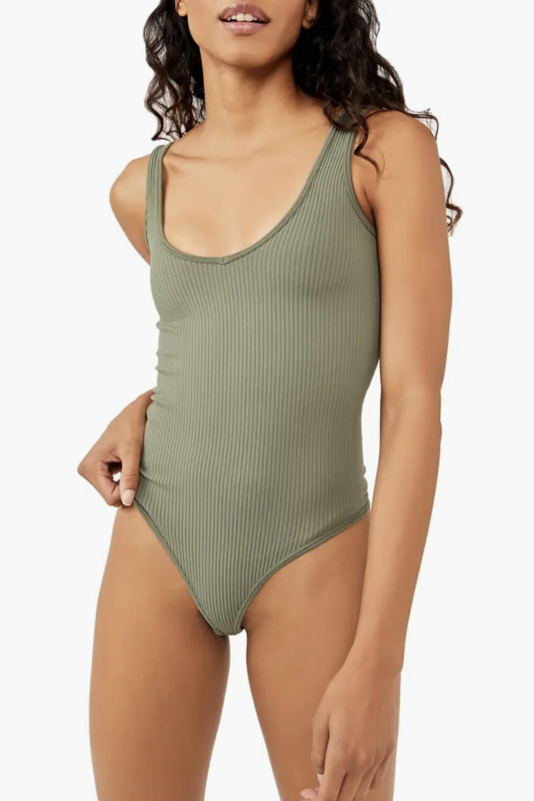 Free People Ribbed Bodysuit