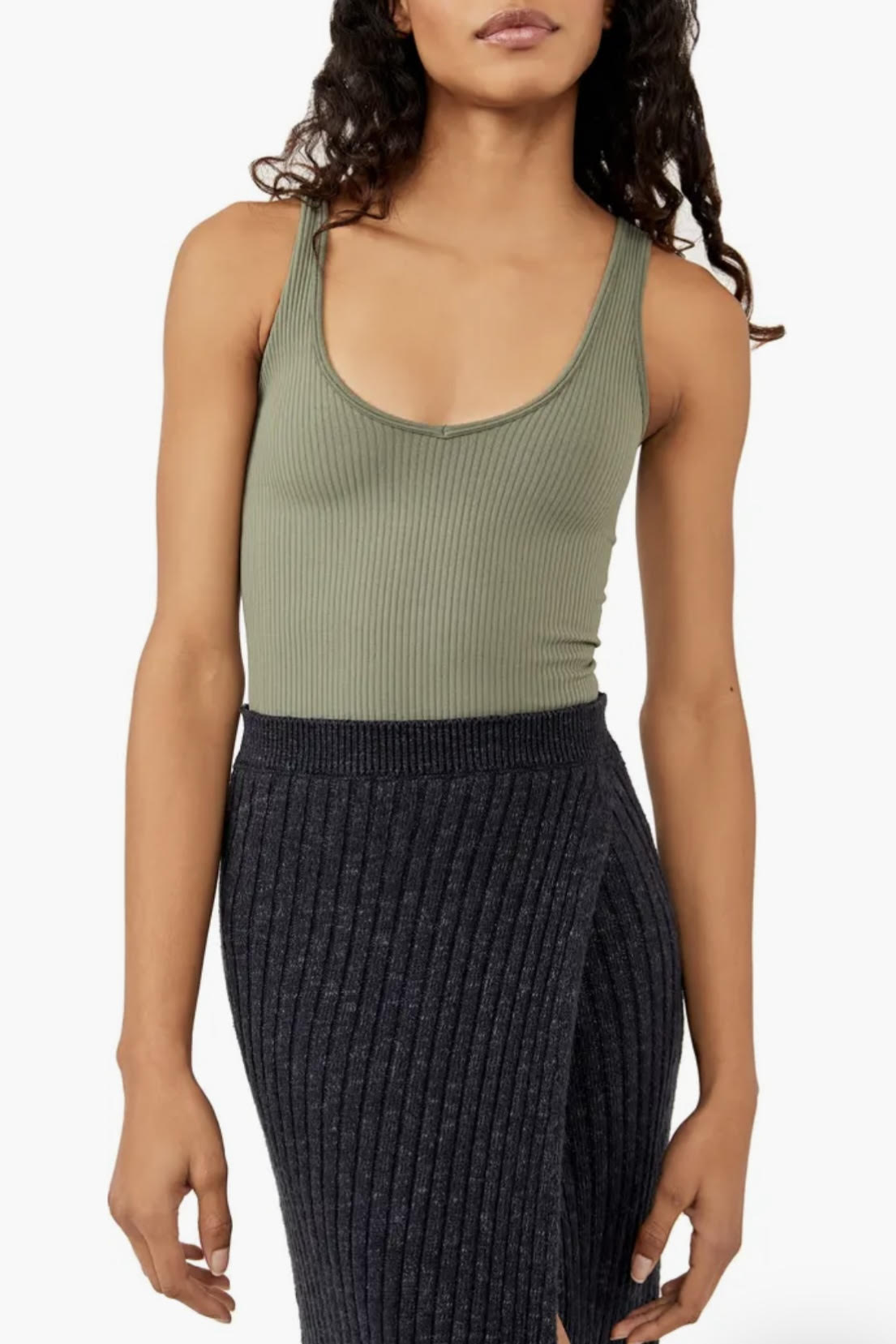 Free People Ribbed Bodysuit