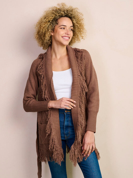 Fringe Knit Cardigan