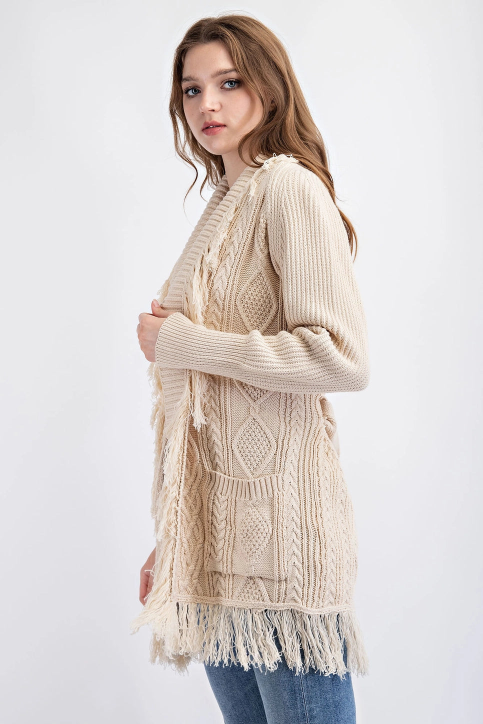 Fringe Knit Cardigan