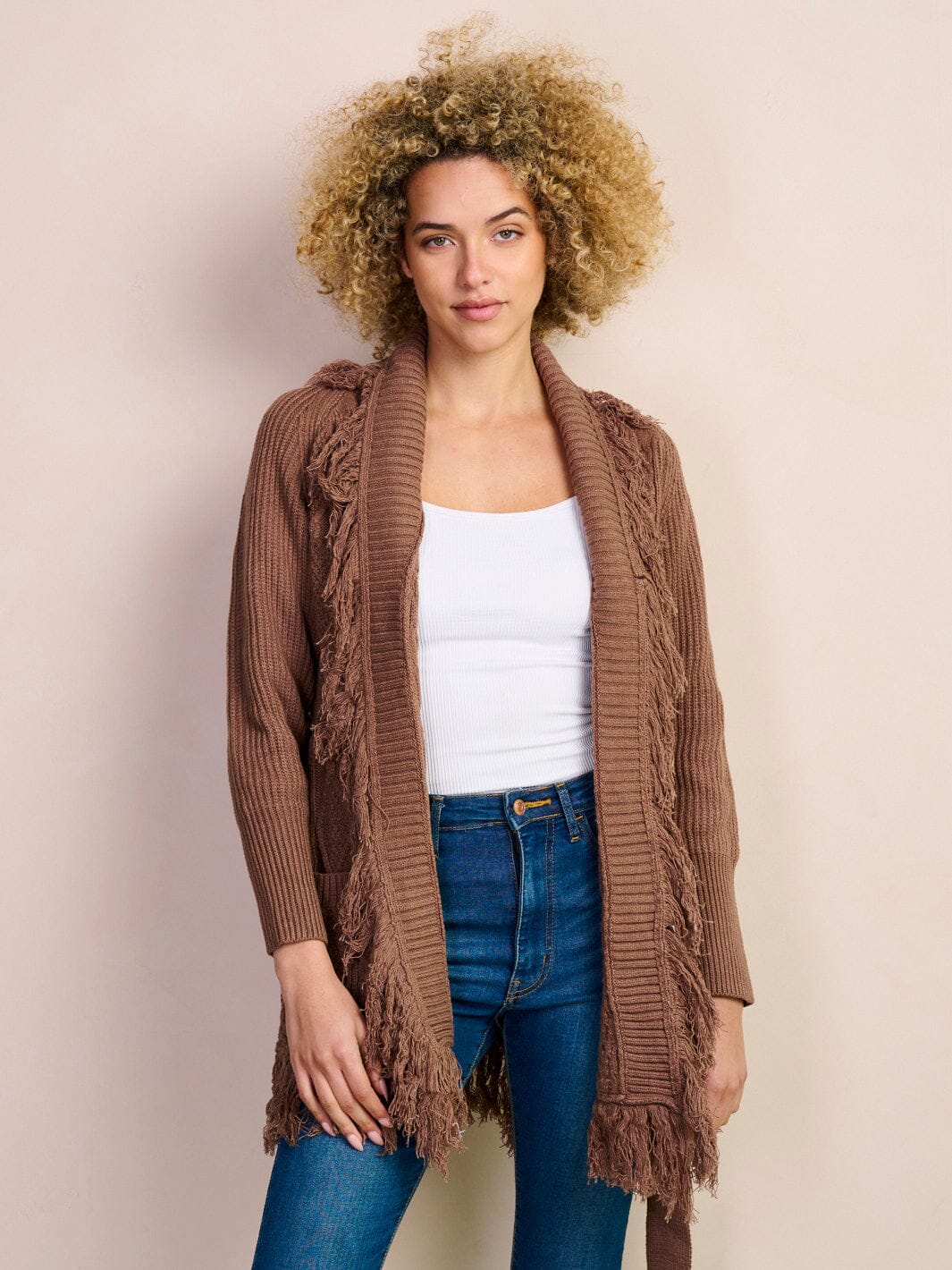 Fringe Knit Cardigan