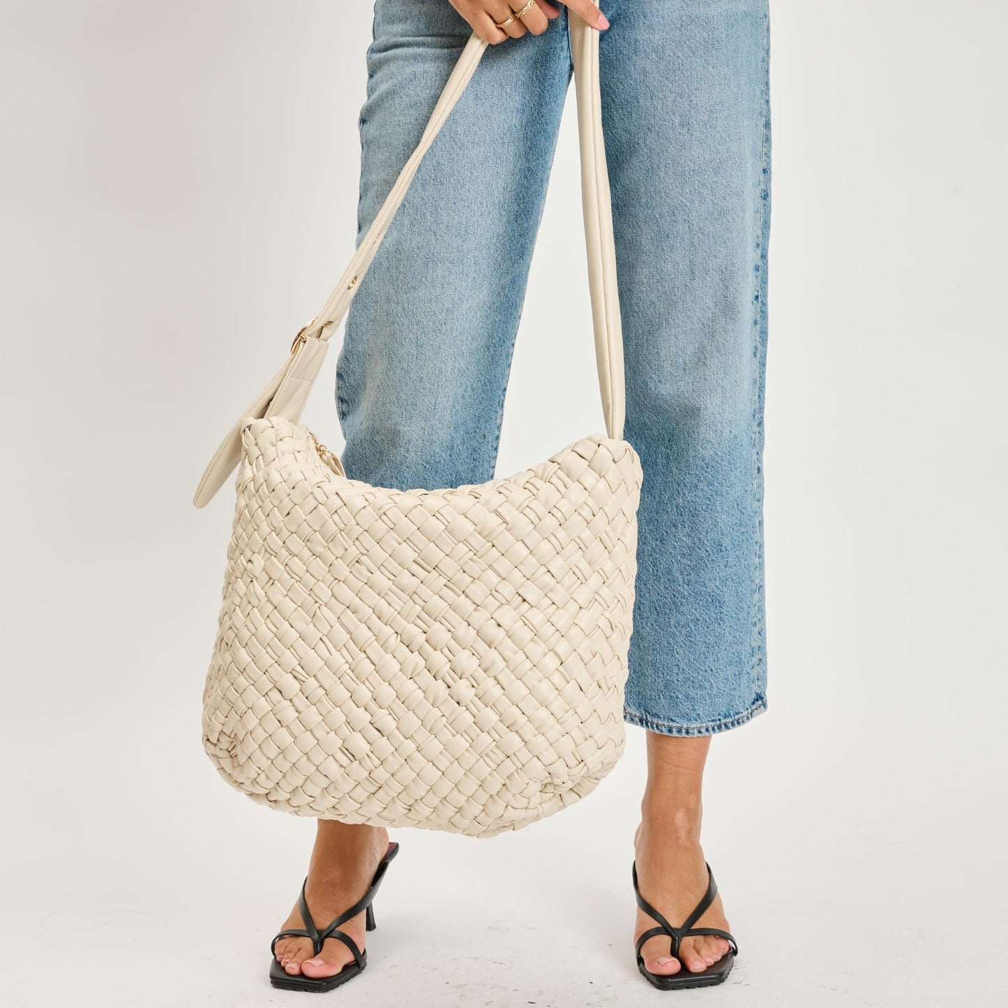 Woven Crossbody - Oatmilk