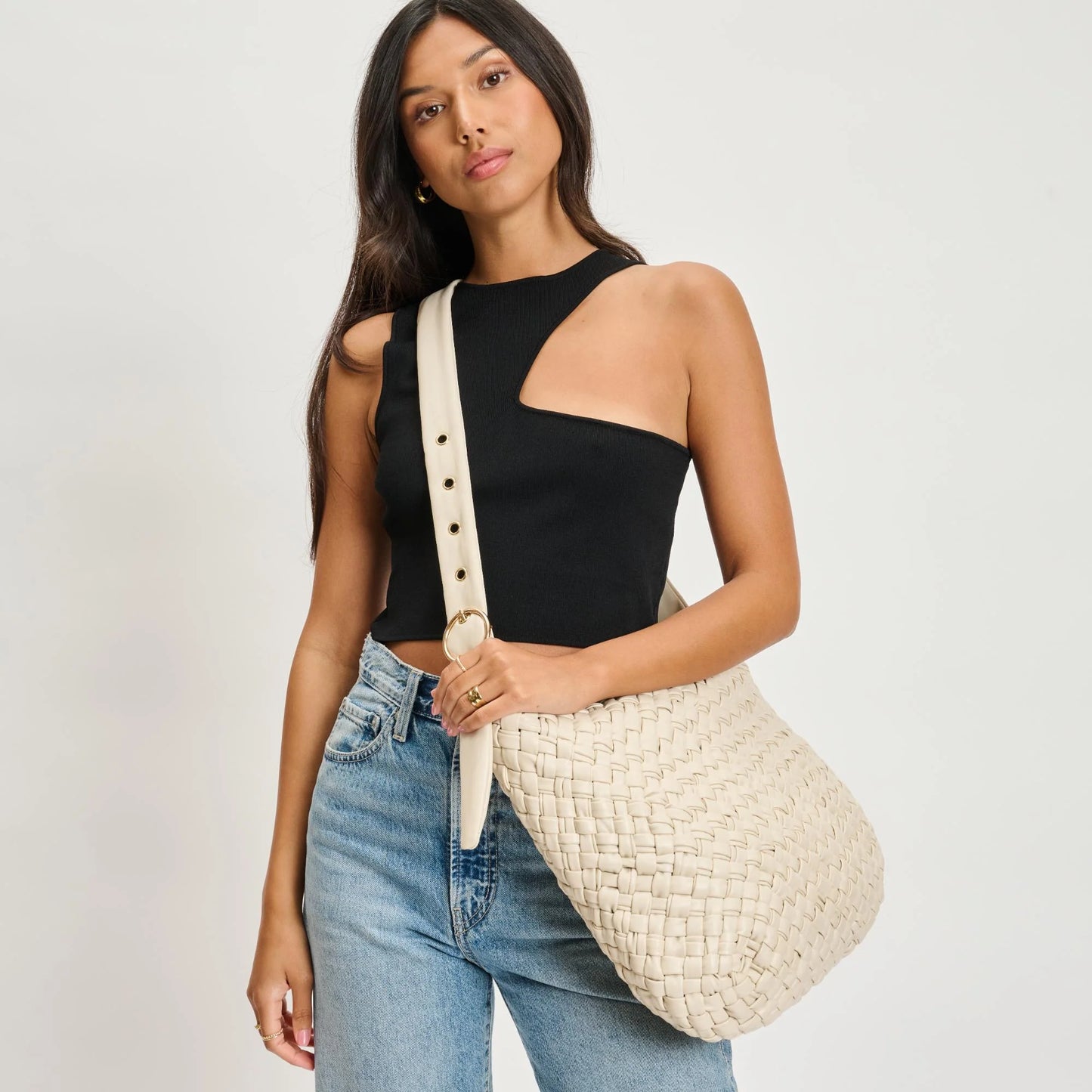 Woven Crossbody - Oatmilk