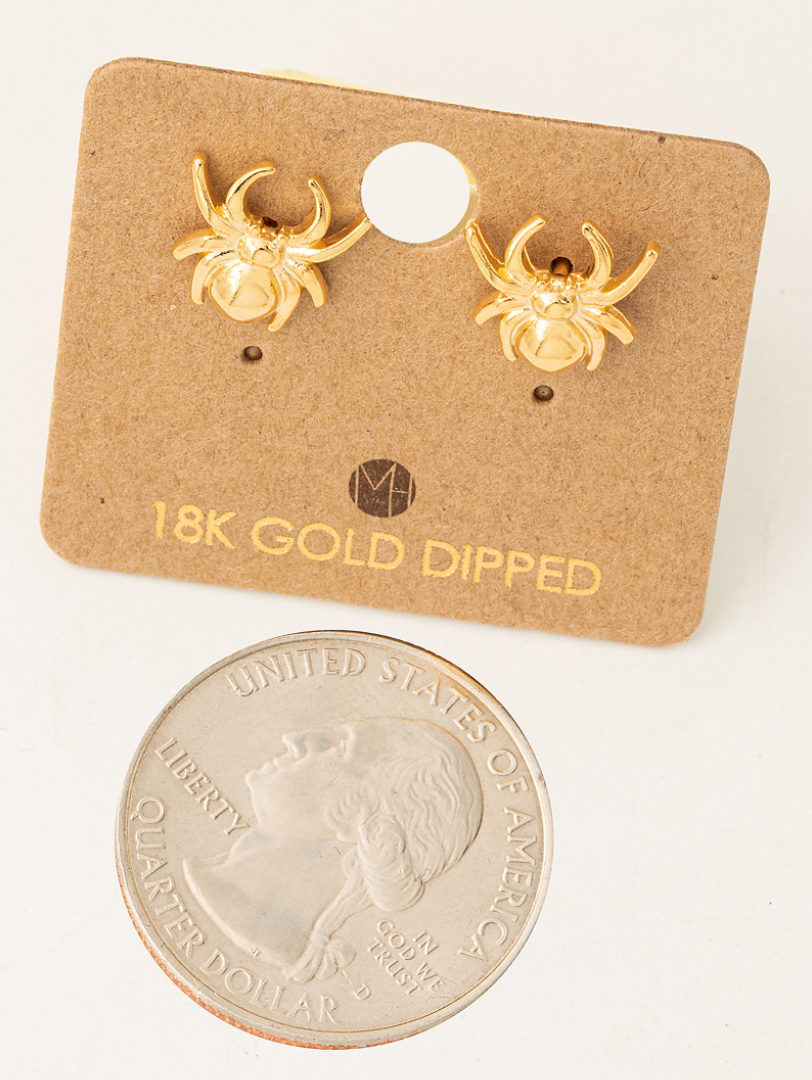 Mini Spider Stud Earrings